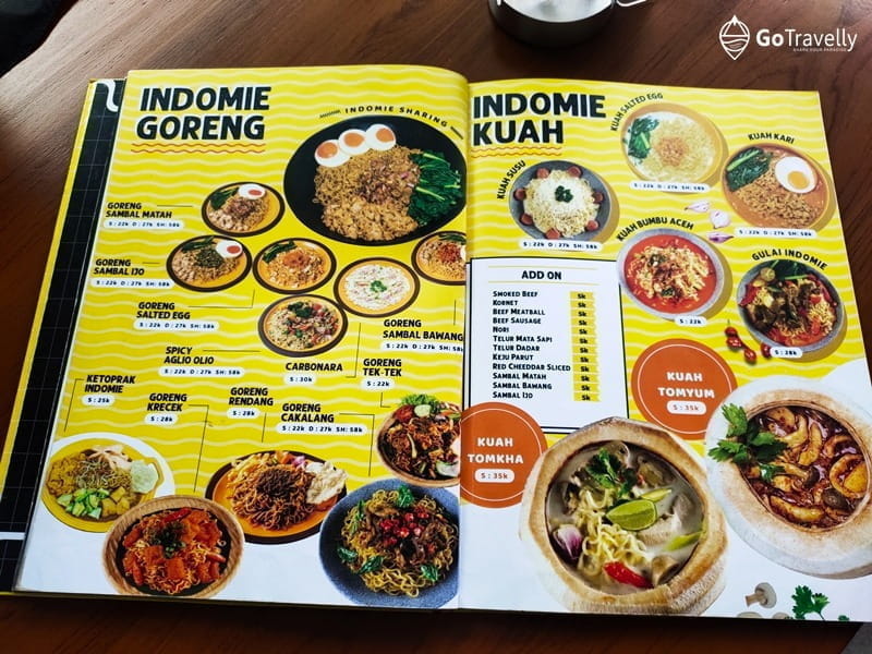 menu makanan di Wakaka Kediri