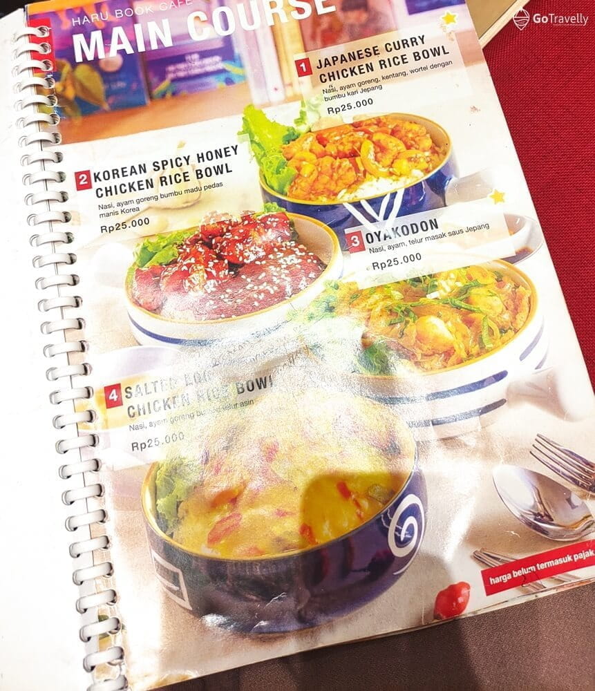 menu Haru Book Cafe Ponorogo
