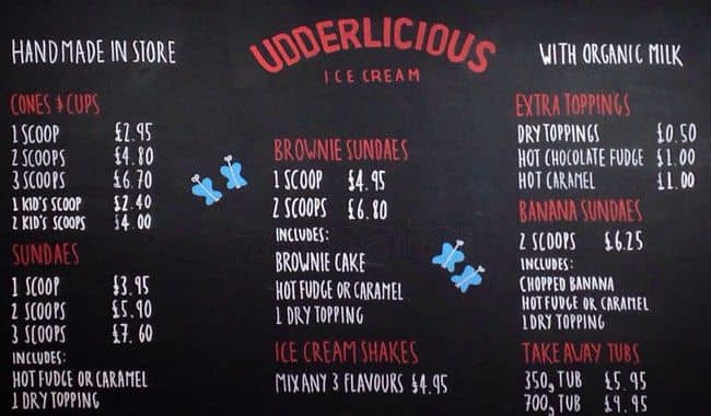 udderlicious Ice cream