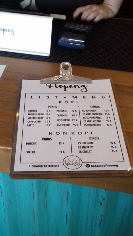 kedai kopi hopeng